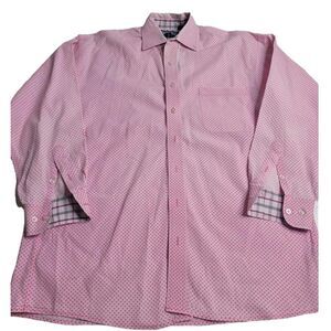 2992 Panhandle Long‎ Sleeve Pink Button Down Men's Small